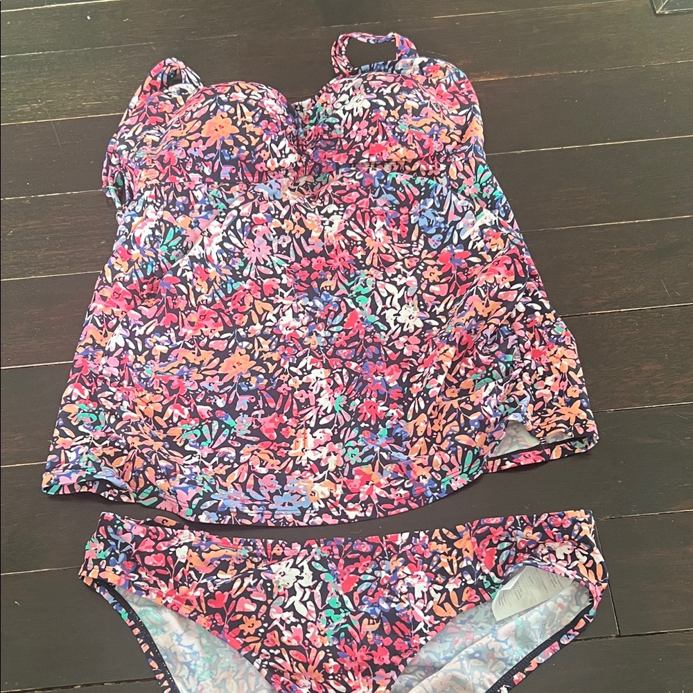 Motherhood Maternity Floral Bathing Suit